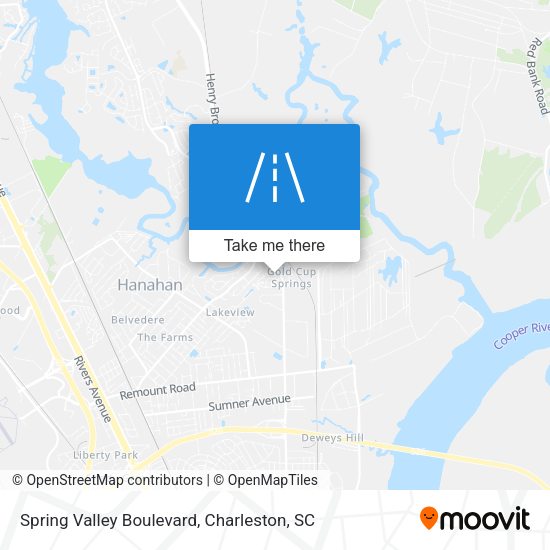 Spring Valley Boulevard map