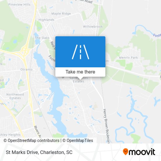 St Marks Drive map