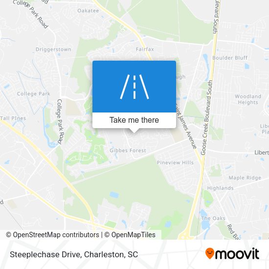 Steeplechase Drive map