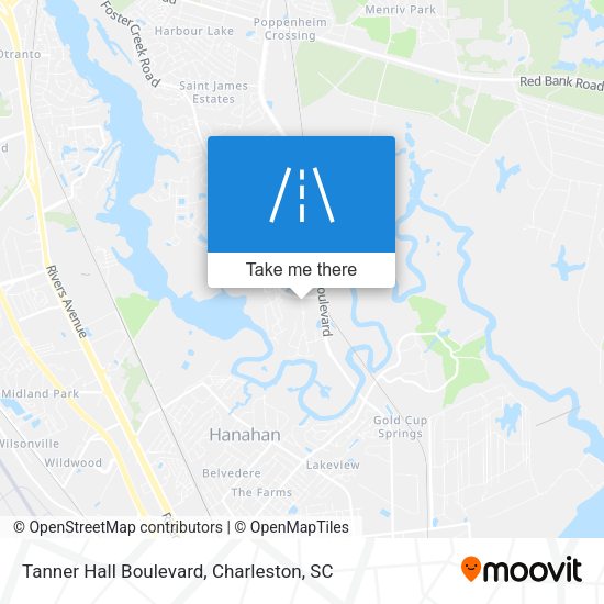 Tanner Hall Boulevard map