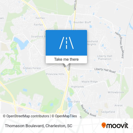 Thomason Boulevard map