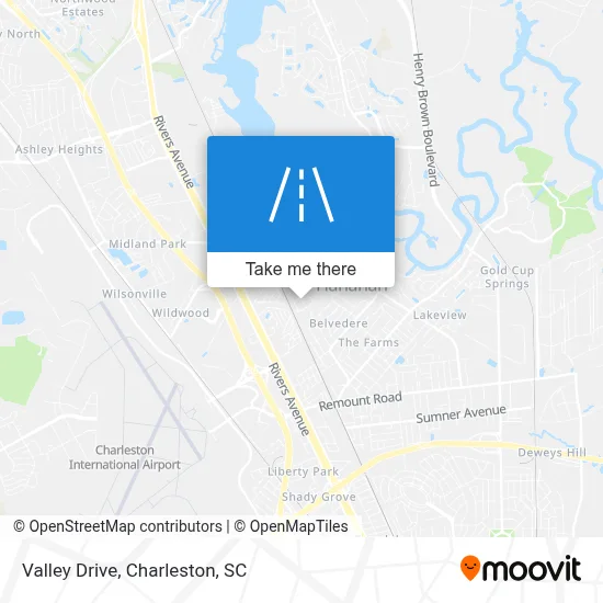 Valley Drive map
