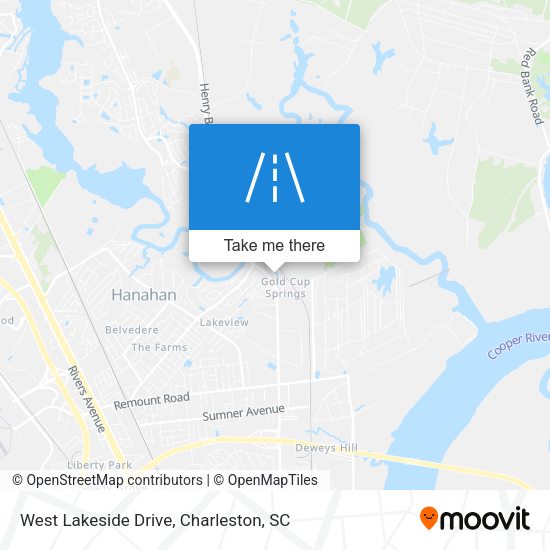 Mapa de West Lakeside Drive