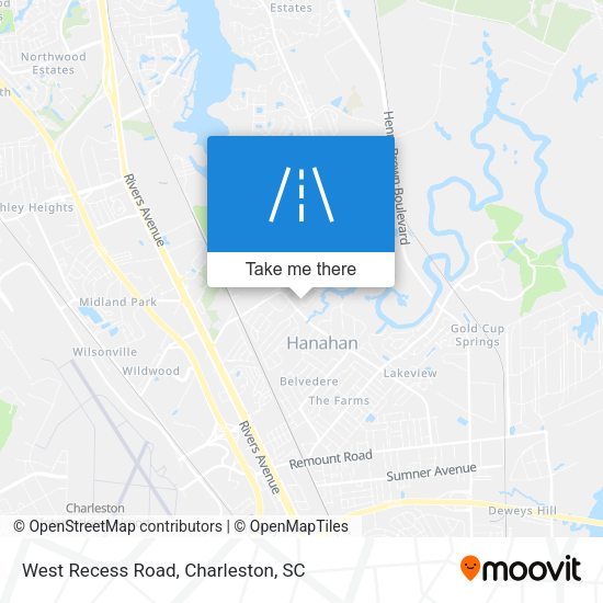 West Recess Road map