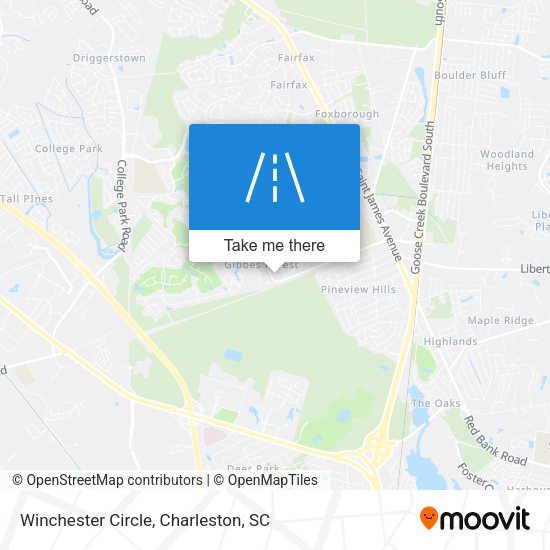 Winchester Circle map