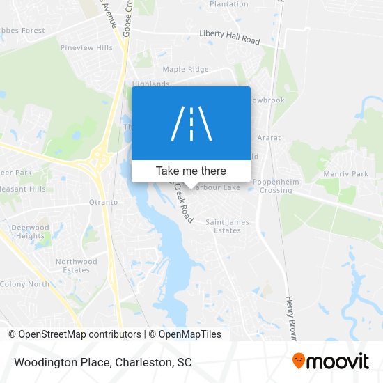 Woodington Place map