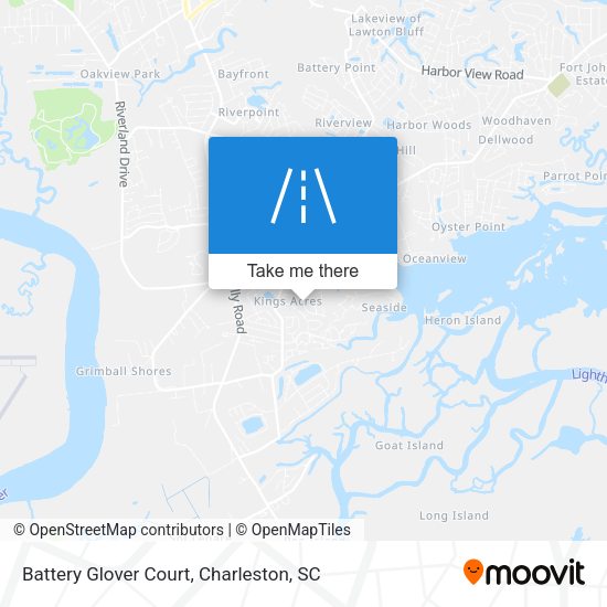 Mapa de Battery Glover Court