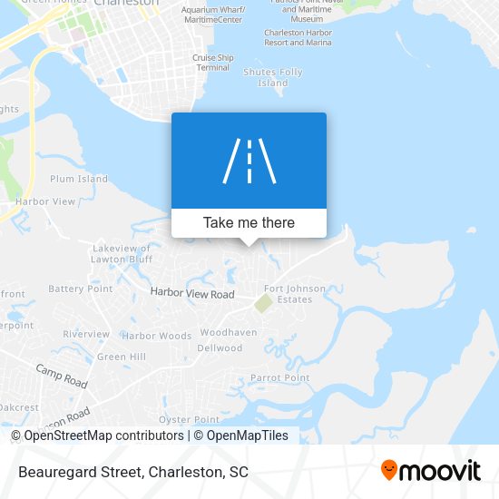 Beauregard Street map