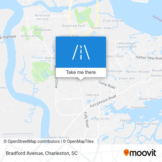 Bradford Avenue map