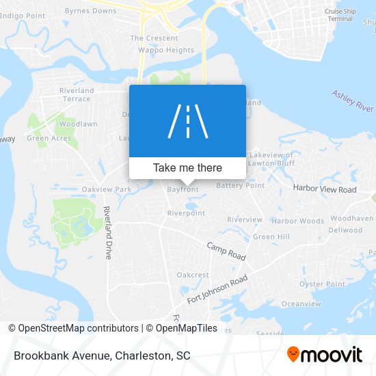 Brookbank Avenue map