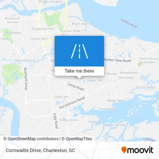 Cornwallis Drive map