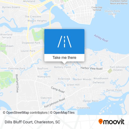 Mapa de Dills Bluff Court