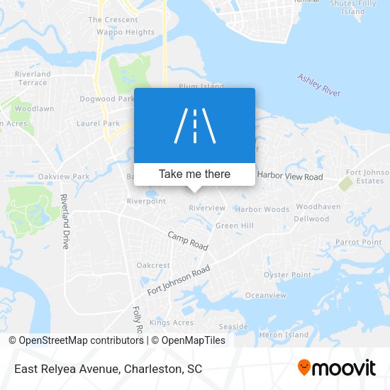 East Relyea Avenue map