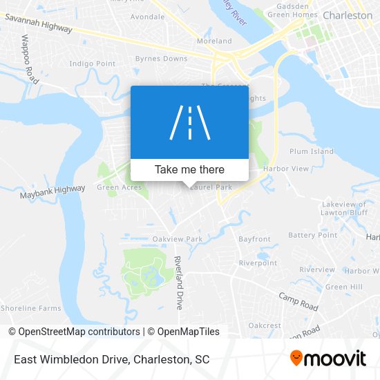 East Wimbledon Drive map