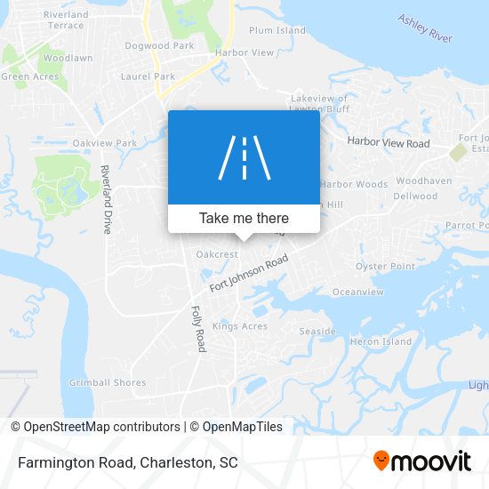Farmington Road map