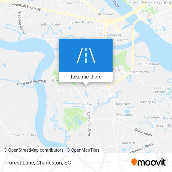 Forest Lane map