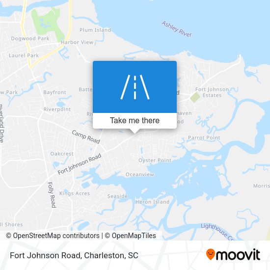 Fort Johnson Road map