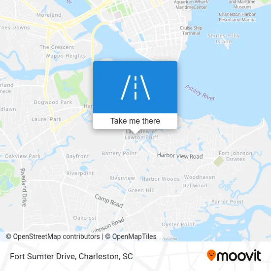 Fort Sumter Drive map