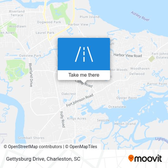 Gettysburg Drive map