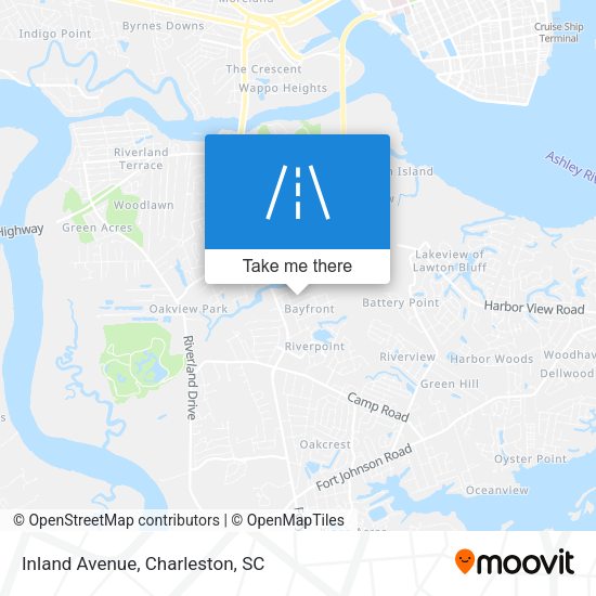 Mapa de Inland Avenue