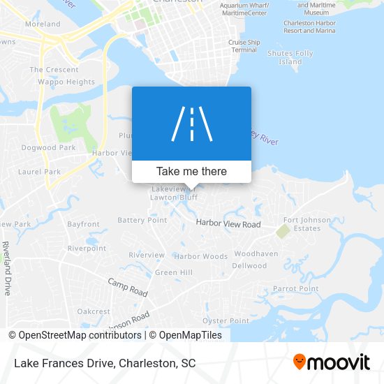 Lake Frances Drive map