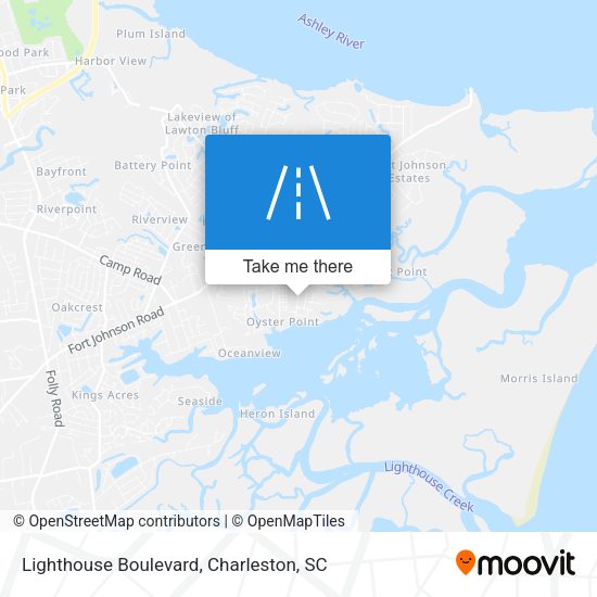Lighthouse Boulevard map