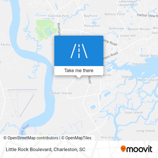 Little Rock Boulevard map