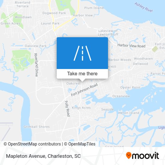 Mapa de Mapleton Avenue