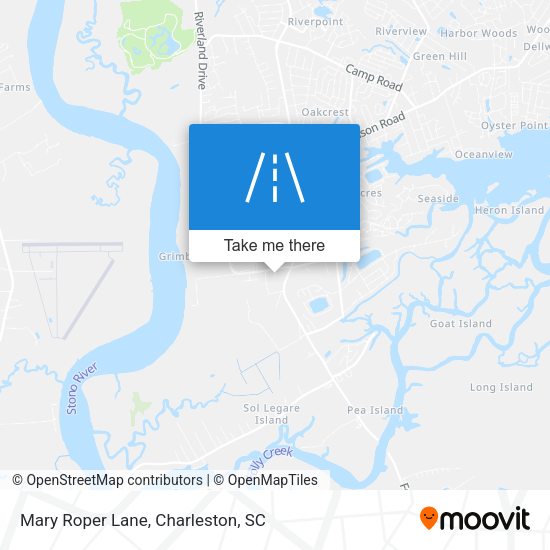 Mary Roper Lane map