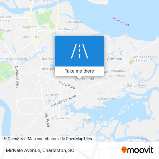 Mapa de Midvale Avenue