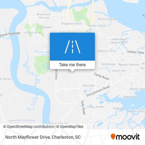 North Mayflower Drive map