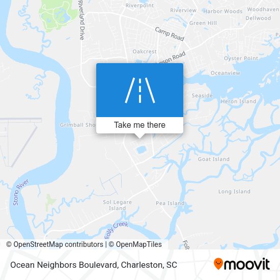 Ocean Neighbors Boulevard map