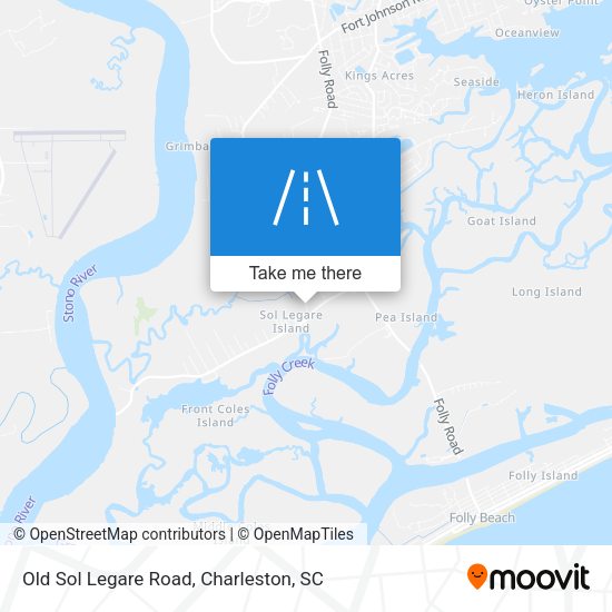 Old Sol Legare Road map