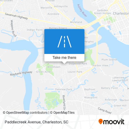 Mapa de Paddlecreek Avenue