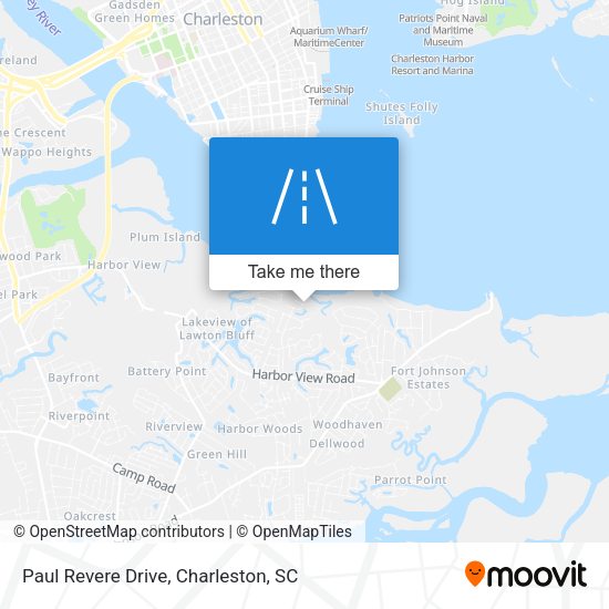 Paul Revere Drive map