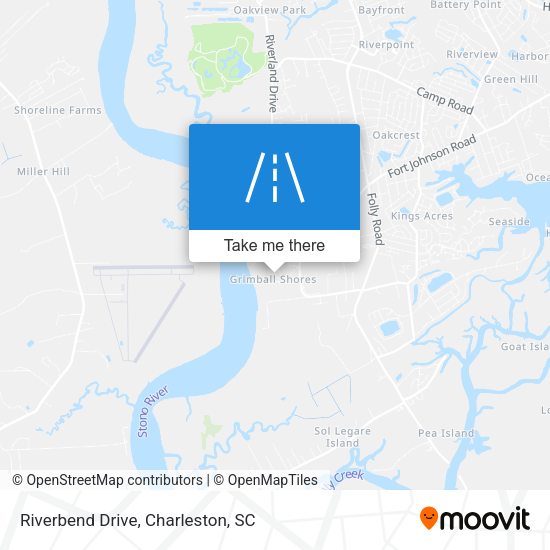 Riverbend Drive map