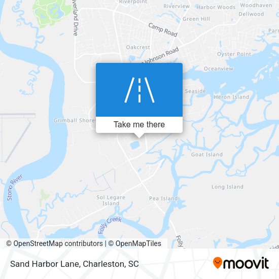 Sand Harbor Lane map