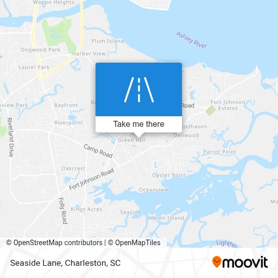 Seaside Lane map