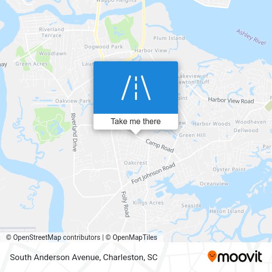 South Anderson Avenue map