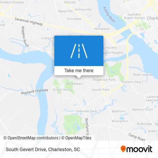 South Gevert Drive map