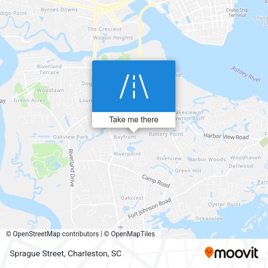 Mapa de Sprague Street
