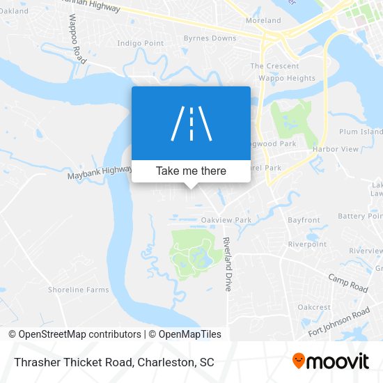 Thrasher Thicket Road map