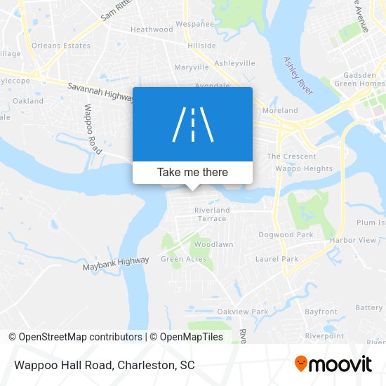 Mapa de Wappoo Hall Road