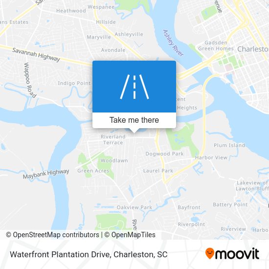 Mapa de Waterfront Plantation Drive