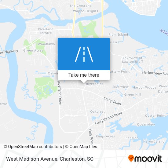 West Madison Avenue map