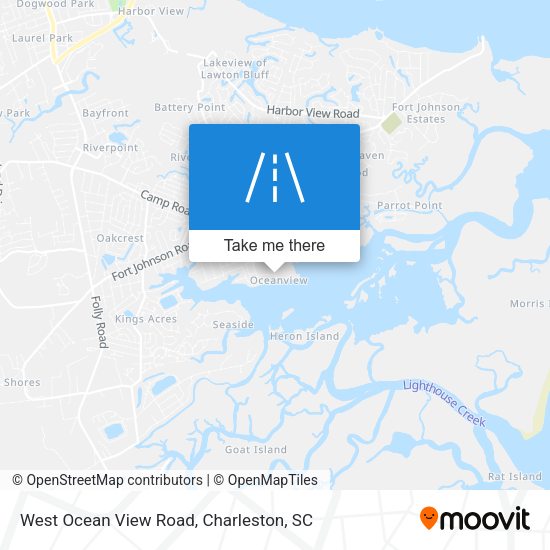 West Ocean View Road map