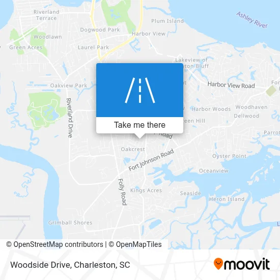 Woodside Drive map