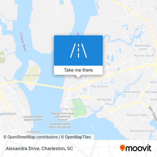 Mapa de Alexandra Drive