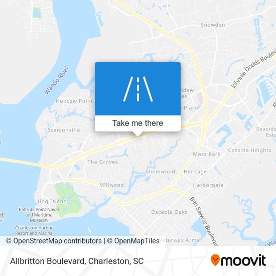 Mapa de Allbritton Boulevard