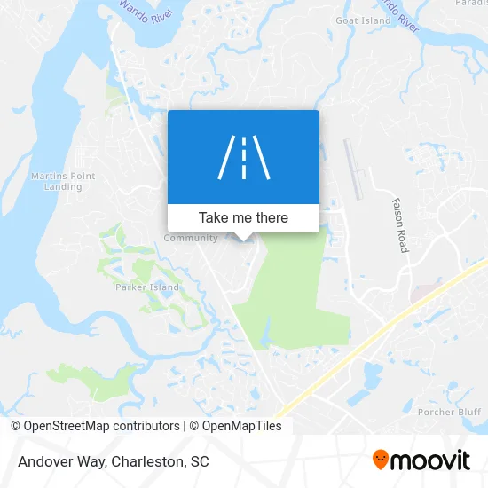 Andover Way map